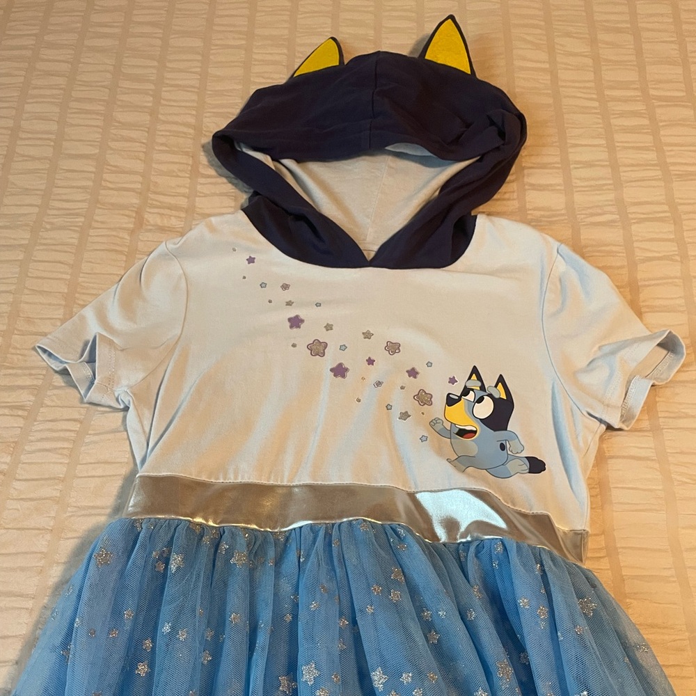 Bluey Kids' Dress with Hood